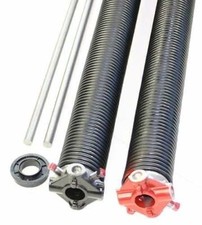 Pair of Garage Door Torsion Springs 218 x 2 x 23" w/ Winding Bars and Bushing