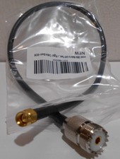 UHF Female to SMA Male Plug RF Adapter Pigtail Coax Cable 40CM