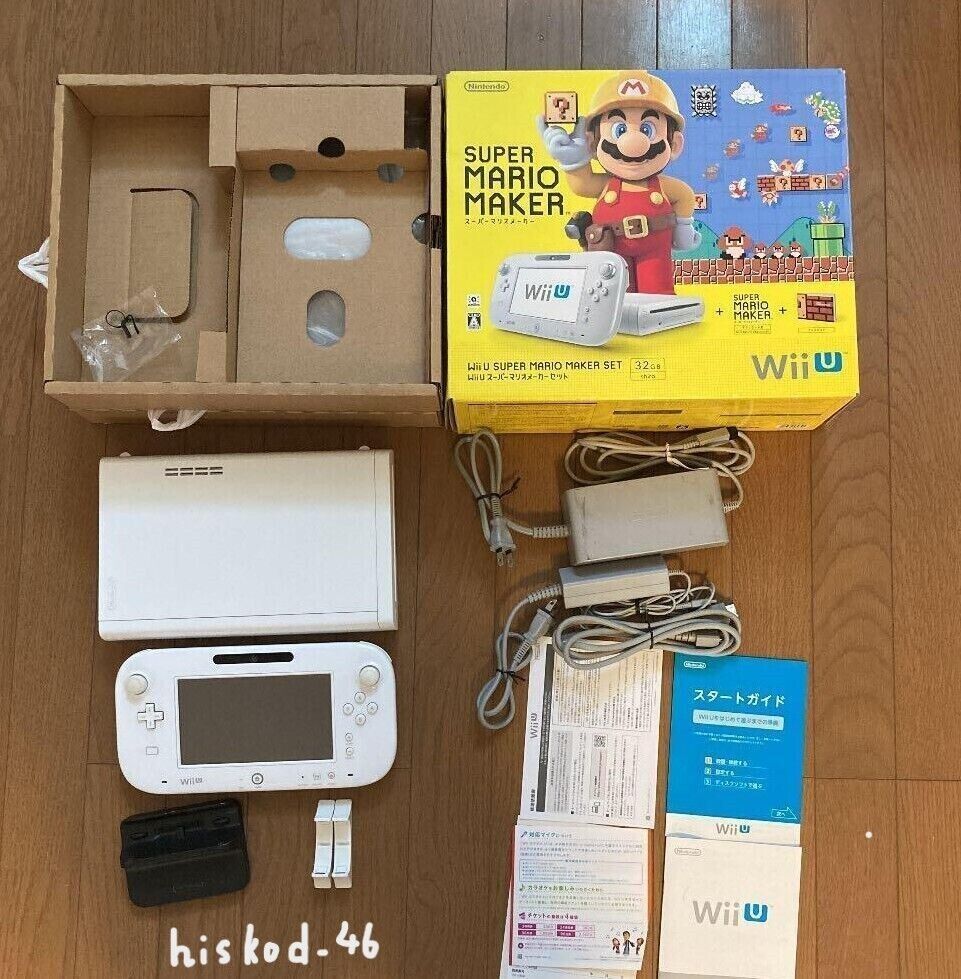 Super Mario Maker Nintendo Wii U Set Limited Edition Box 32GB Game console  Japan