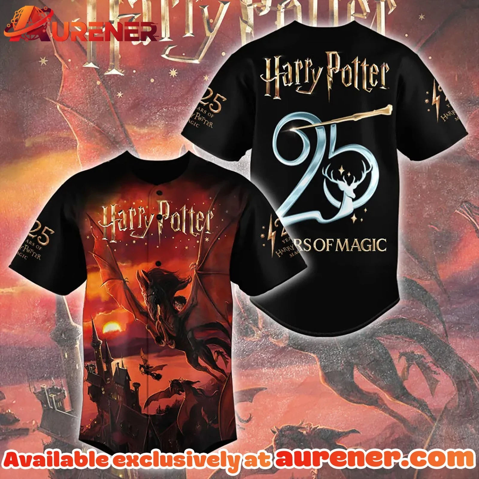 Harry Potter 25th Anniversary 2026 Baseball Jersey Gift For Fan