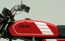 Yamaha FS1 2RU Model 1986 Red & White Painted Steel Fuel Petrol Tank with Cap