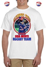 (on front) Men's Olympic 2026 Gold Winners American Flag Medal Graphic T-Shirt