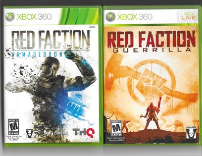Lot of 2 Xbox 360 Games Red Faction: Guerrilla & Red Faction: Armageddon CIB