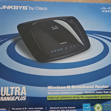 Linksys Ultra RangePlus Wireless-N Broadband Router Black Wireless