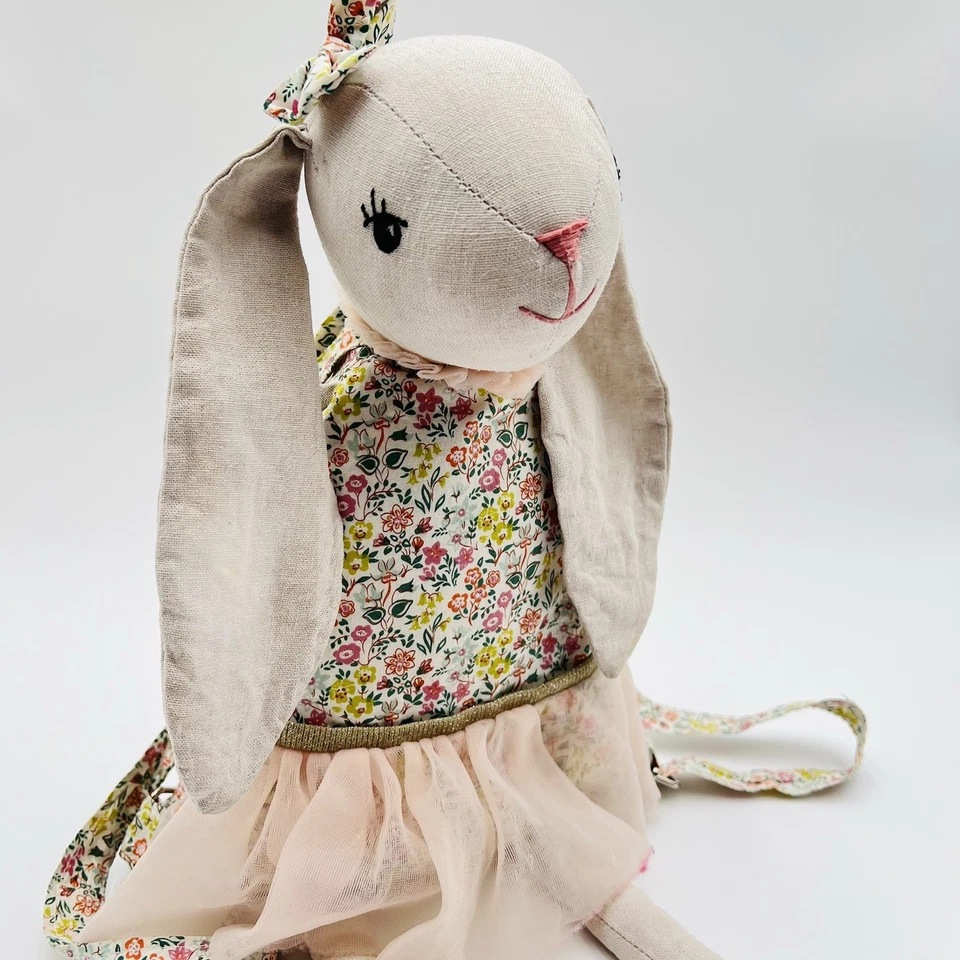 Anthropologie My Dolly Bunny Mochila de Lino Bailarina Floral Tul Mon Ami Foto 4 de 4