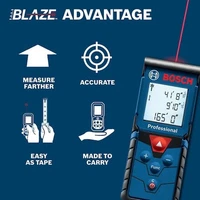 BOSCH GLM165-40 BLAZE Pro 165' Laser Tape Measuring Tool with Area and Volume