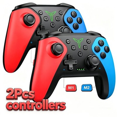 2Pcs Wireless Switch Pro Controller für Nintendo Switch 2/OLED/Lite/Android/iOS