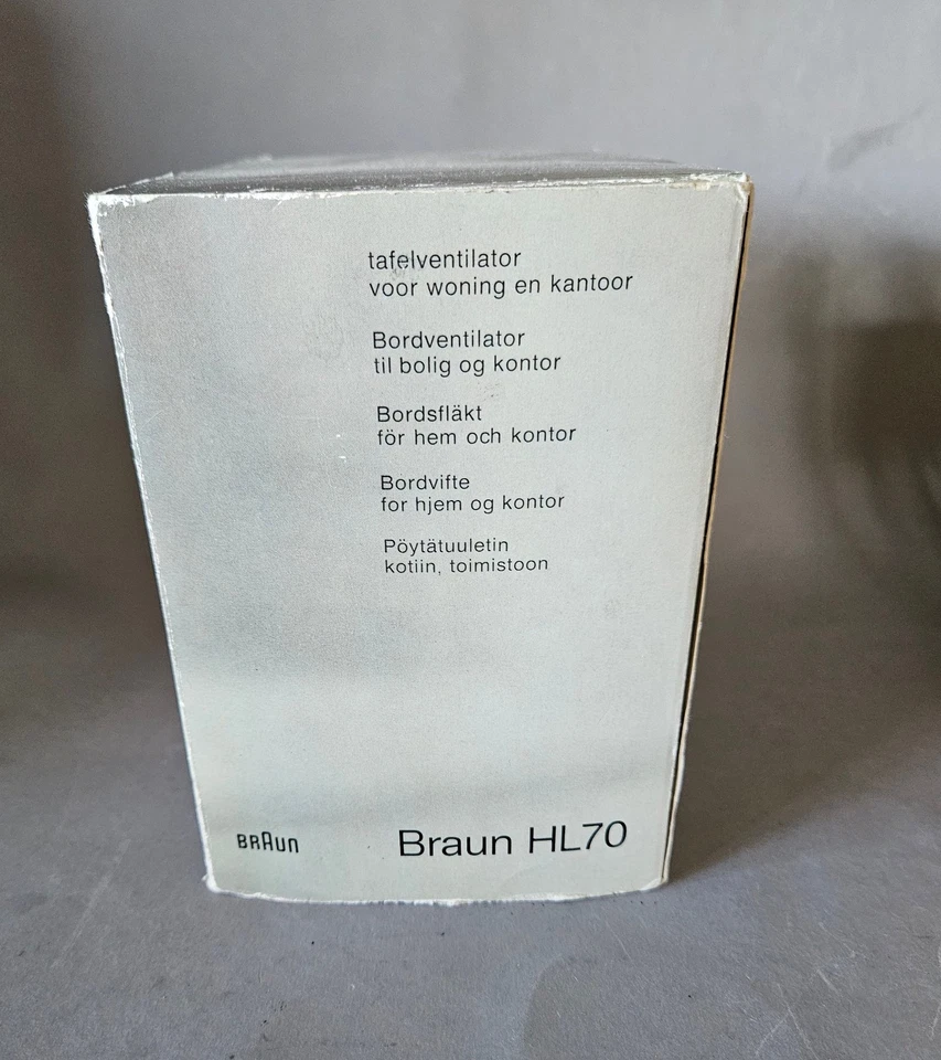 vintage BRAUN Tischventilator HL70 Ventilator 70er Jahre 4550 mit OVP - Bild 4 von 4