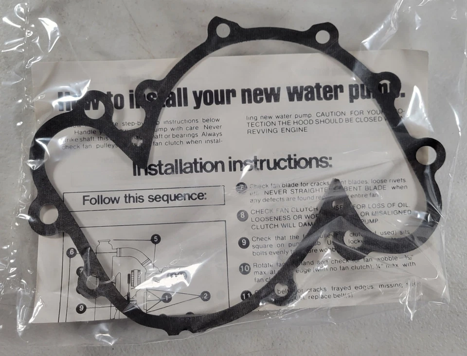 Bomba de água do motor Airtex AW3401 para WP-538 WH2070 W538M US3401H US3401 FABRICANTE DE EQUIPAMENTO ORIGINAL EUA - Imagem 3 de 4