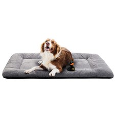 Dog Beds Crate Pad 48 Gray Ultra Soft Washable Anti Slip Mat Extra Large Dogs