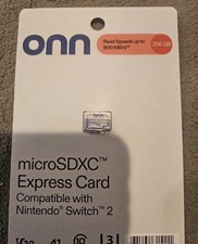 NEW SEALED IN HAND ONN 256 GB Micro SD Express Card - Nintendo Switch 2 Ready