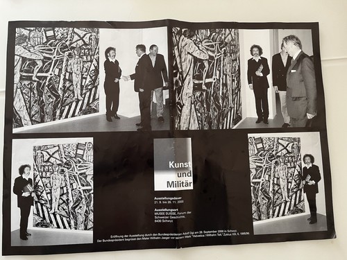 Wilhelm Jaeger Plakat - mit Bundespräsident Adolf Ogi eröffnet die Ausstellung - Bild 2 von 4