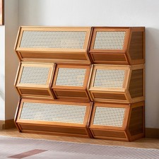 New 1Pc Storage Cabinet Organizer Furniture Stackable Box Freestanding Cupboard