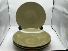 Set of 4, Home Trends Verdona Green Large Dinner Plates