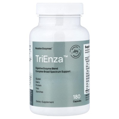 Houston Enzymes, TriEnza, Enzyme für Verdauungsprobleme, 180 Kapseln