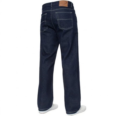 Mens Jeans Straight Leg Regular Fit Heavy Denim Trouser Pants All UK Waist Sizes