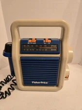 Fisher Price 1984 AM/FM Radio Microphone Sing-A-Long 3805 Untested , For Parts
