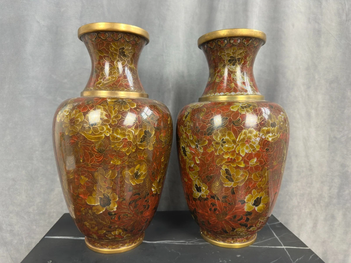 大花瓶中国古董花瓶| eBay
