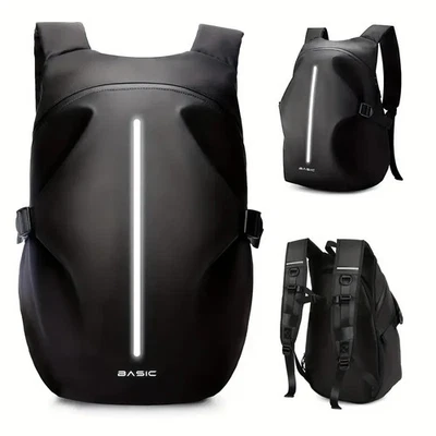 Sac à Dos Moto Double Epaule Grande Capacité 50L Noir Sangles Réglables - Photo 1/4