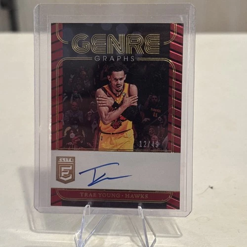 TRAE YOUNG GENRE GRAPHS AUTO 2022-23 DONRUSS ELITE /49