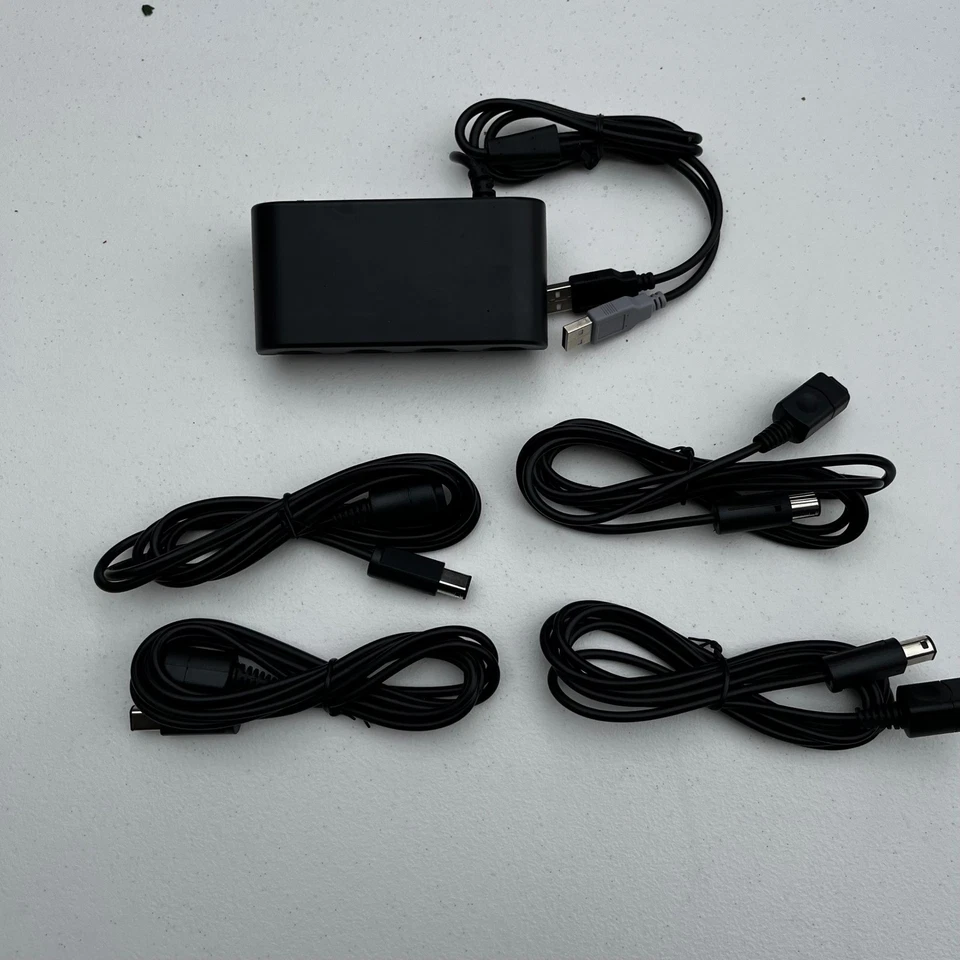 GC Controller Adapter DH-W0022-1 For Switch/WII U/PC w/ 4 Pcs Controller Extensi - Image 2 of 4