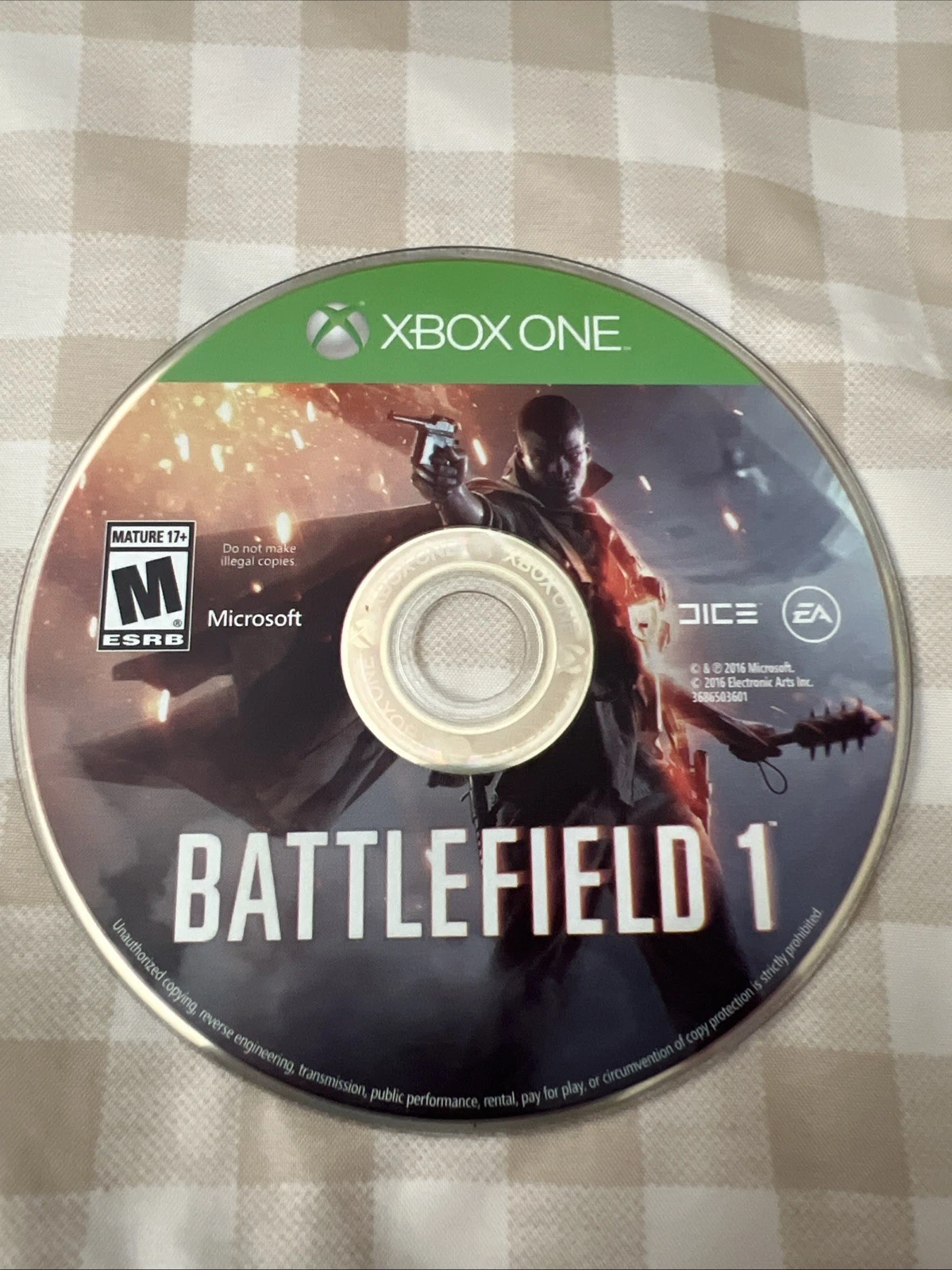 Battlefield 1 Microsoft Xbox One, 2016, Game Disc Only