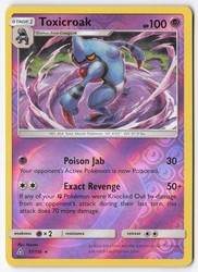 Toxicroak 57/156 Reverse Holo Rare SM Ultra Prism