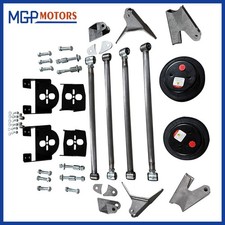 Weld On Triangulated 4 Link Wbags Air Ride Suspension Kit Brackets Bars 3 Axle Weld On Triangulated 4 Link Wbags Air Ride Suspension Kit Brackets Bars 3 Axle