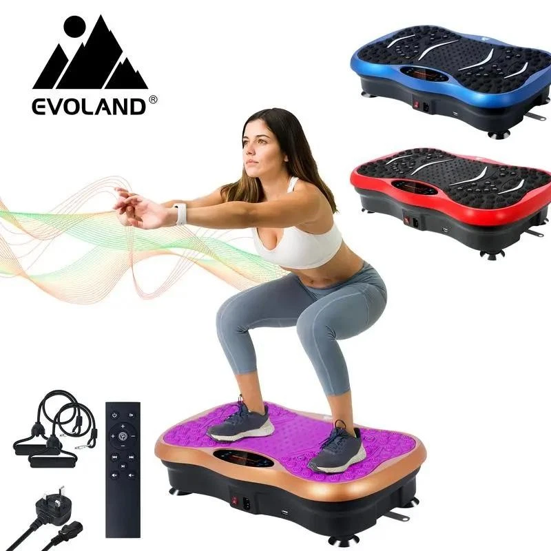 EVOLAND 3D Vibrationsplatte Vibrationsgerät Vibrationstrainer Heimtrainer Vibro Shaper