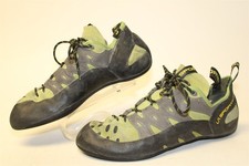 La Sportiva Tarantulace Mens Size 11.5 45 Green Gray Suede Rock Climbing Shoes