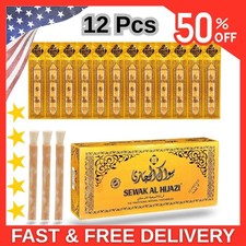 Pack of 12 Miswak Sticks Natural Toothbrush for Teeth Whitening Oral Health  F