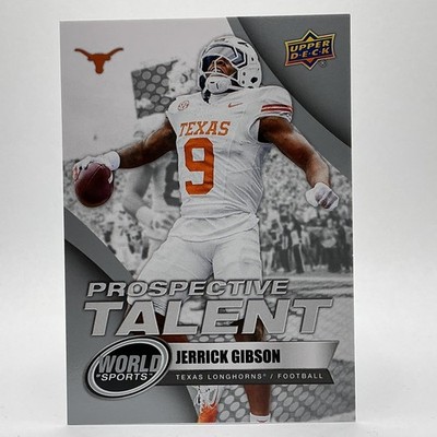 2025 Upper Deck World of Sports - Prospective Talent Jerrick Gibson RC TEXAS