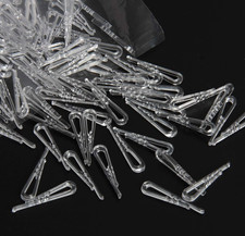 500 PCS Clear Plastic U-Shape Alligator Clips for Shirts, Pants, Ties  Garments