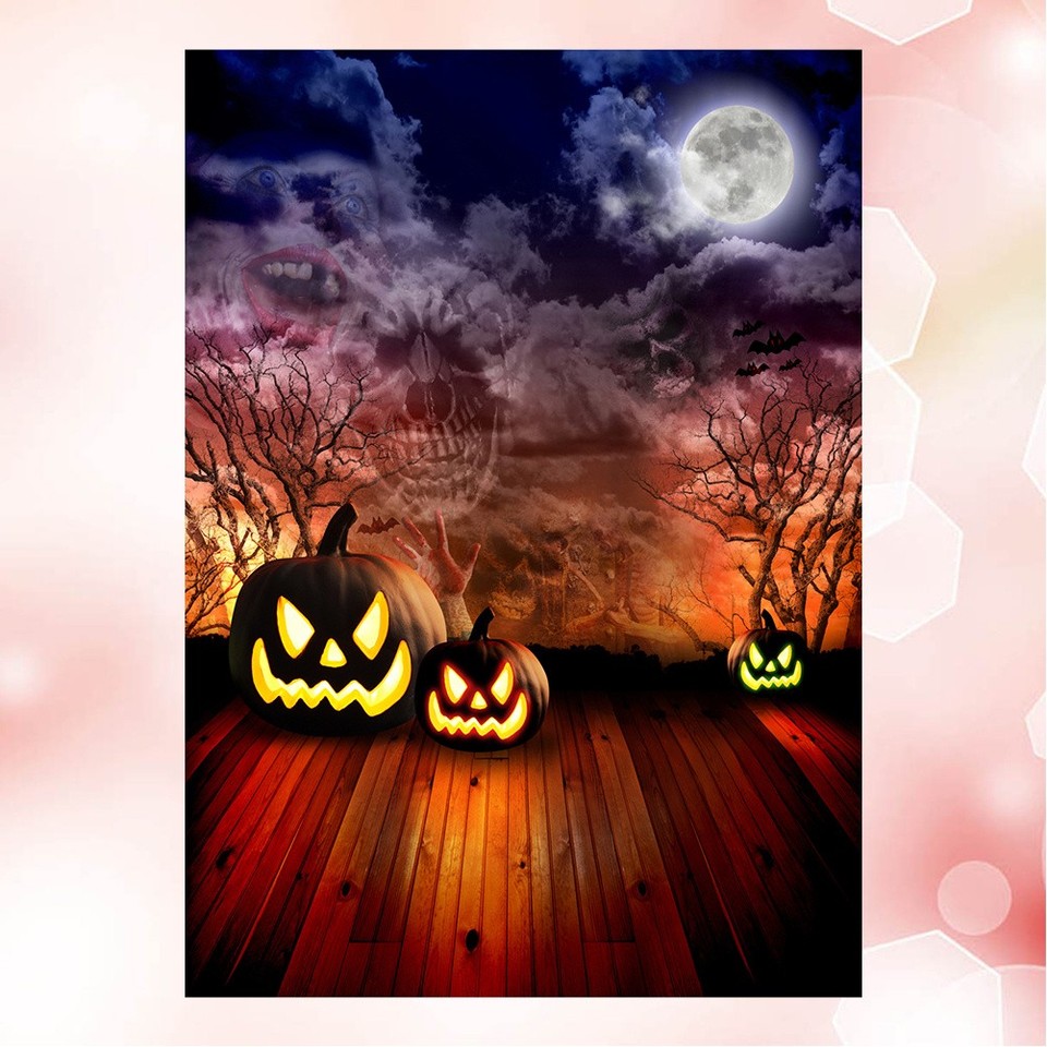 Coperta In Micropeluche Happy Halloween 127x152 Cm - Teschi Raccapriccianti, Morbida E Leggera, Per Divano E Viaggi