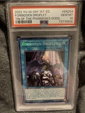 Yu-Gi-Oh Forbidden Droplet, Prismatic Secret Rare, 2022, MP22-EN254, PSA 10