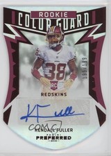 2016 Panini Preferred Rookie Color Guard 195/199 Kendall Fuller #294 Auto 9u7