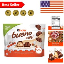 Delicious Mini Milk Chocolate Bars with Hazelnut Cream - 30 Individually Wrapped