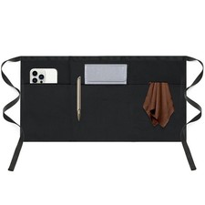 Server Apron with 3 Pockets Short Waist Apron for Waitress Waiter Bartenders