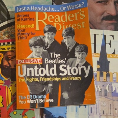 Reader's Digest Magazine November 2005 The Beatles Cover Katrina ER Drama