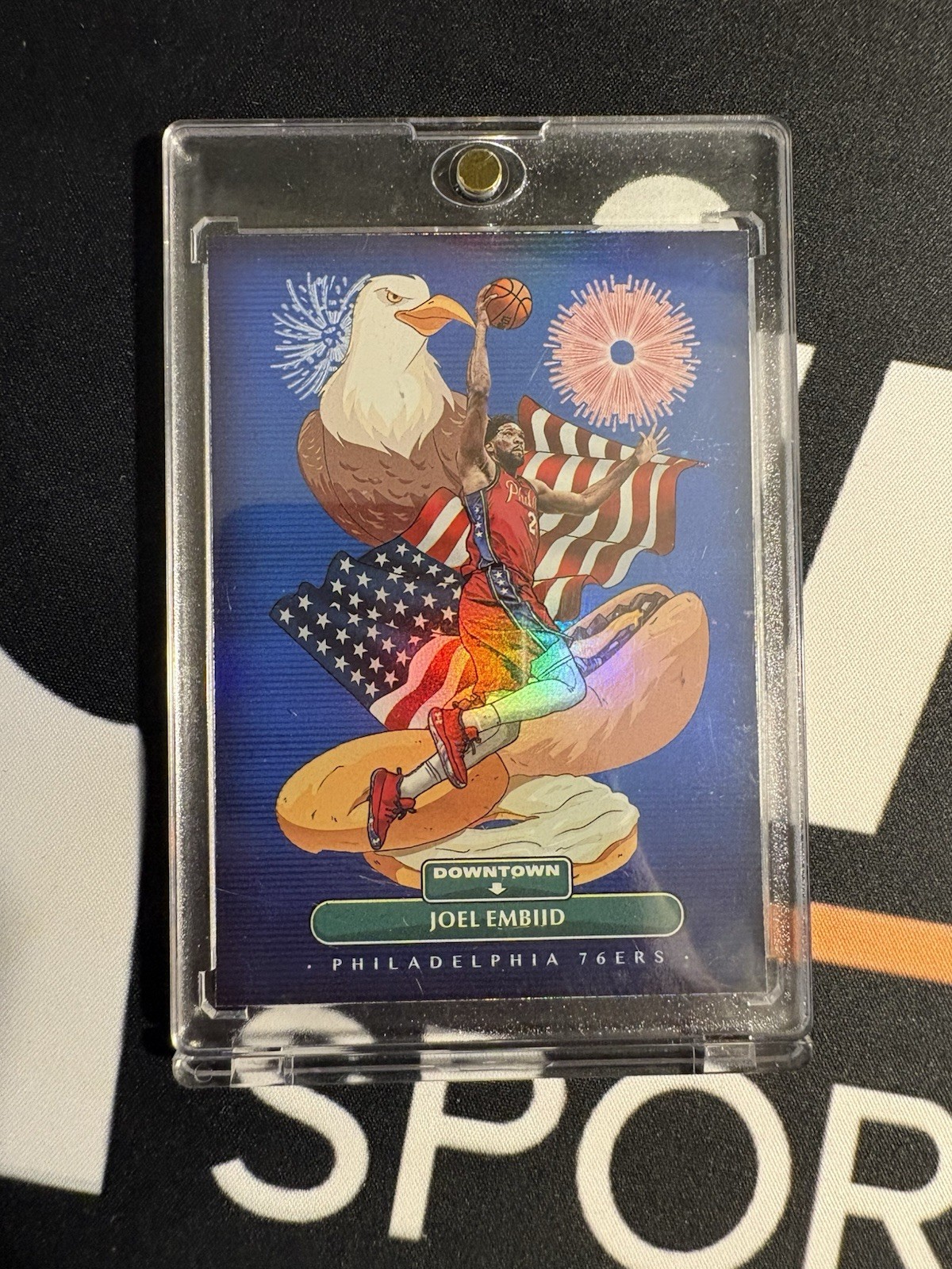 2021-22 Panini One and One Joel Embiid Downtown CASE HIT SSP #10