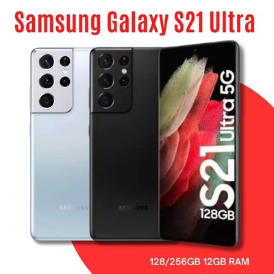 NEW Samsung Galaxy S21 Ultra 5G SM-G998U 128/256GB US STOCK Unlocked Smartphone