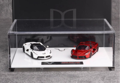 DMH 1:64 Resin car model Ferrari LaFerrari Volcano Red+Pearl
