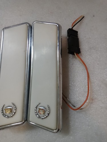 1989 - 1993 CADILLAC DEVILLE INTERIOR COURTESY DOME MAP LIGHT LAMP LENS PAIR - Foto 21 di 22
