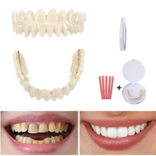 DIY Denture Kit Full Set Dental Teeth Base Homemade Dentures False Teeth Kit US