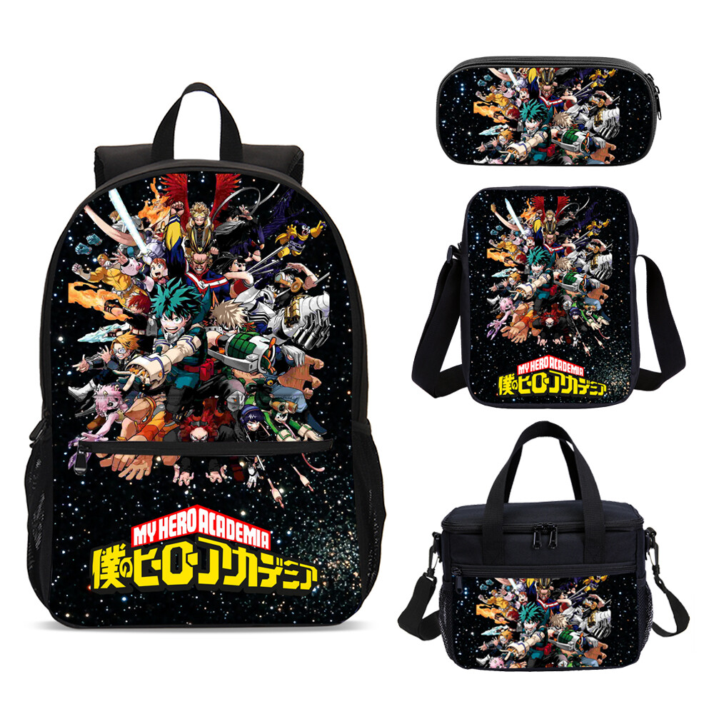 My Hero Academia Anime Deku Kids School Backpacks Cooler Lunch Bag Pen Bag Lot