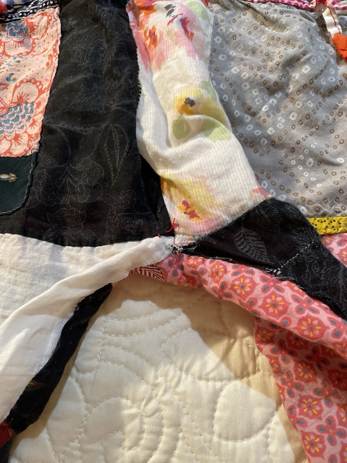 Womens Patchwork Pants SMALL Hobo BOHO Hippie Fun… - image 13