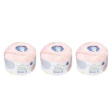 Aunt Lydia s Baby Shower Crochet Thread Size 3 3 Pack "Light Pink"