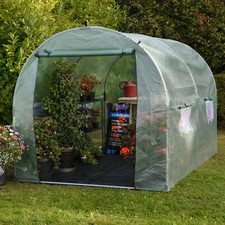 Garden Grow 3m x 2m Polytunnel Powder Coated Steel Metal Framed Greenhouse NEW