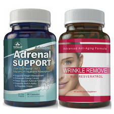Adrenal Support Weight Management Wrinkle Remove Anti-Aging Collagen Supplement