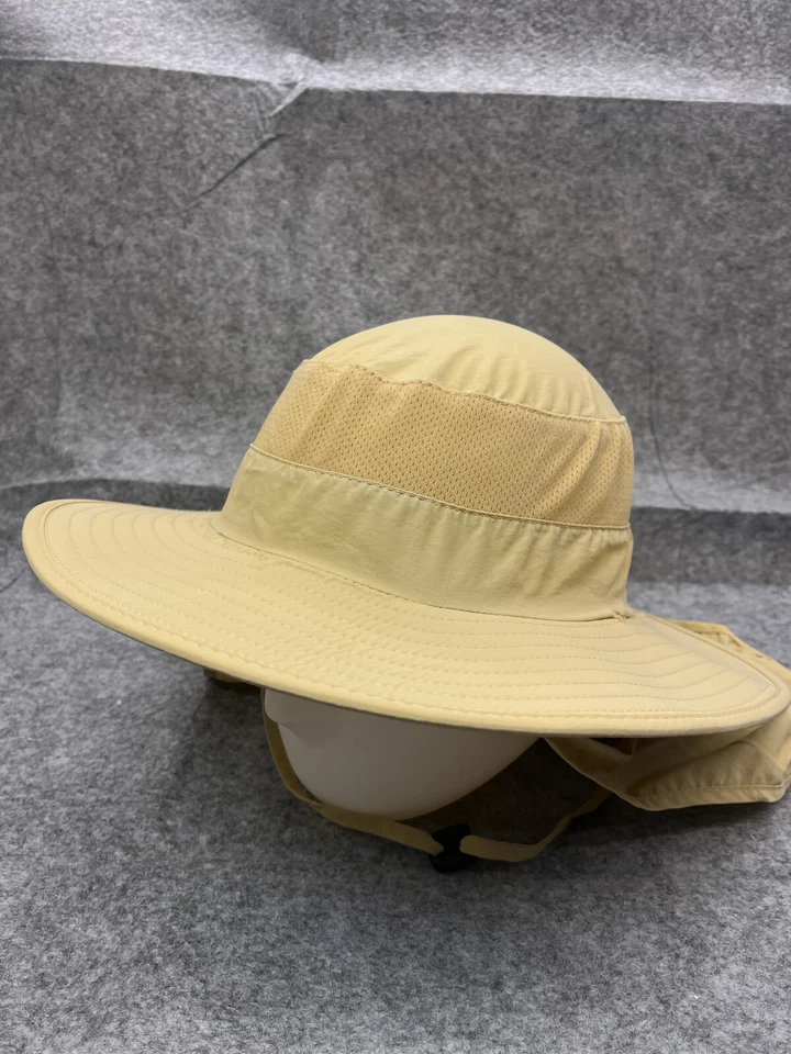Sombrero para el Sol Adulto Talla Única Beige Malla de Poliéster Desmontable Cuello Solapa Peces Caza Campamento Foto 4 de 4